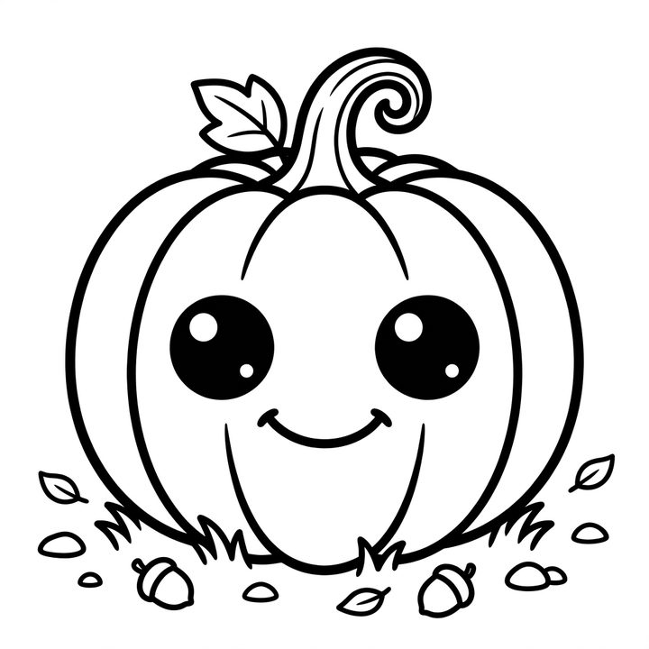 pumpkin colouring page